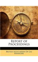 Report of Proceedings