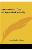 Armeniaca I. Das Altarmenische (1877)