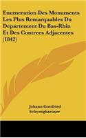 Enumeration Des Monuments Les Plus Remarquables Du Departement Du Bas-Rhin Et Des Contrees Adjacentes (1842)