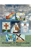 Signs of God Religious Stained Glass Patterns