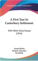 First Year In Canterbury Settlement