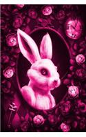 Alice in Wonderland Modern Journal - Outwards White Rabbit (Pink)
