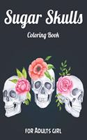 Sugar Skulls Coloring Book for Adults girl