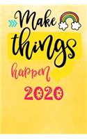 Make things happen 2020: Your personal organizer 2020 with cool pages of life - personal organizer 2020 - weekly and monthly calendar for 2020 in handy pocket size 6x9" with