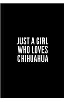 Just a Gril Who Loves Chihuahua