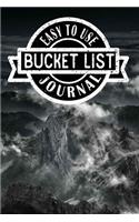 Easy to Use Bucket List Journal: Lined Organizer/Diary/Journal