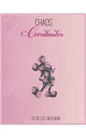 Chaos Coordinator To Do List: Disney Floral Mickey To Do & Dot Grid Matrix Notebook for Girls Teens Kids Journal College Blank Lined 110 Pages of 8.5"x11"