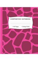Composition Book 100 Pages College Ruled