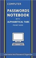 Computer Password Notebook