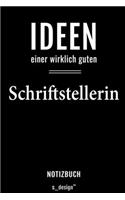 Notizbuch für Schriftsteller / Schriftstellerin: Originelle Geschenk-Idee [120 Seiten liniertes blanko Papier]