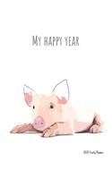 My Happy Year - 2020 Yearly planner: calendar for all Mother Earth's children - funs of ecology, vegan lifestyle & nature - 148 pages, 8,5" x 11" (vesrion 2)