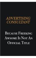 Advertising Consultant because freeking awsome is not an official title: Writing careers journals and notebook. A way towards enhancement