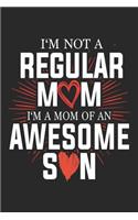 I'm Not A Regular Mom: Mom Mother Notebook Blank Dot Grid Family Journal dotted with dots 6x9 120 Pages Checklist Record Book Take Notes Mommy Mom Planner Paper Women Chri