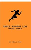 Simple Running Log Tracker Journal