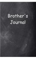 Brother's Journal Chalkboard Design: (Notebook, Diary, Blank Book)