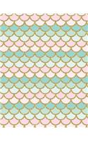 Mermaid Tail Notebook - 5x5 Graph Paper