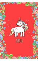 Stfu Unicorn Journal Notebook: Blank Floral Lined Ruled for Writing 6x9 120 Pages