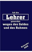 Ich Bin Lehrer Geworden Kalender 2019