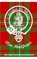 Clan MacGregor 200 Page Lined Journal/Notebook