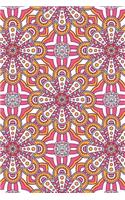 Journal Notebook Mandalas Pattern 4: 110 Page Plain Blank Journal For Drawing, Writing, Doodling In Portable 6 x 9 Size.(43 Noteworthy Series Unlined)