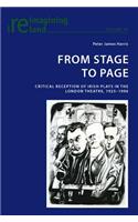 From Stage to Page
