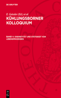 Diskretität und Stetigkeit von Lebensprozessen