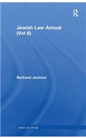 Jewish Law Annual (Vol 6)