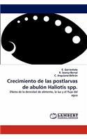 Crecimiento de Las Postlarvas de Abulon Haliotis Spp.