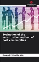 Evaluation of the sensitization method of host communities