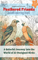 Feathered Friends: A Colorful Journey into the World of AI-Designed Birds: Adult Coloring Book