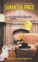 Amish Crosswords Murder LARGE PRINT: Amish Cozy Mystery