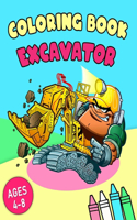 Excavator Coloring Book