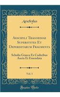 Aeschyli Tragoediae Superstites Et Deperditarum Fragmenta, Vol. 3: Scholia Graeca Ex Codicibus Aucta Et Emendata (Classic Reprint)