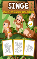 Singes Livre de Coloriage pour Enfants