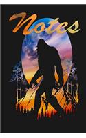 Notes: Bigfoot Journal, Notebook size 6x9