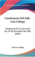Cuestionario del Folk-Lore Gallego
