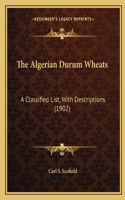 The Algerian Durum Wheats