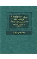 Proceedings of the ... Annual Meeting of the Lake Mohonk Conference of Friends of the Indian