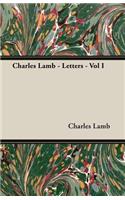 Charles Lamb - Letters - Vol I