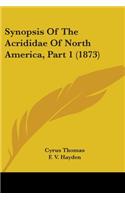 Synopsis Of The Acrididae Of North America, Part 1 (1873)