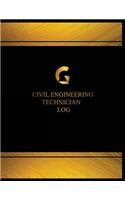 Civil Engineering Technician Log (Log Book, Journal - 125 pgs, 8.5 X 11 inches): Civil Engineering Technician Logbook (Black cover, X-Large)