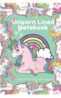 Unicorn Lined Notebook - Composition Notebook