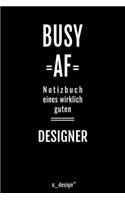 Notizbuch für Designer: Originelle Geschenk-Idee [120 Seiten liniertes blanko Papier ]