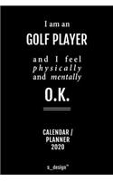 Calendar 2020 for Golf Players / Golf Player