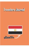 Travelers Journal - Road To Egypt Notebook Birthday Gift: Lined Notebook / Journal Gift, 120 Pages, 6x9, Soft Cover, Matte Finish