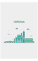 Verona Minimalist Travel Notebook [Lined] [6x9] [110 pages]