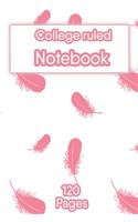College ruled Notebook for girls