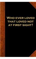 2020 Weekly Planner Shakespeare Quote Love At First Sight 134 Pages: 2020 Planners Calendars Organizers Datebooks Appointment Books Agendas