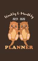 2019 2020 Weekly & Monthly Planner