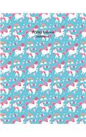 Cute Unicorn #14, Unicorn Sketchbook for Kids, Sketchbook for kindergarten, Sketchbook for Preschool